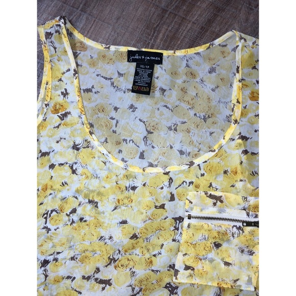 Yellow Floral Jules & James Tank - Picture 4 of 4
